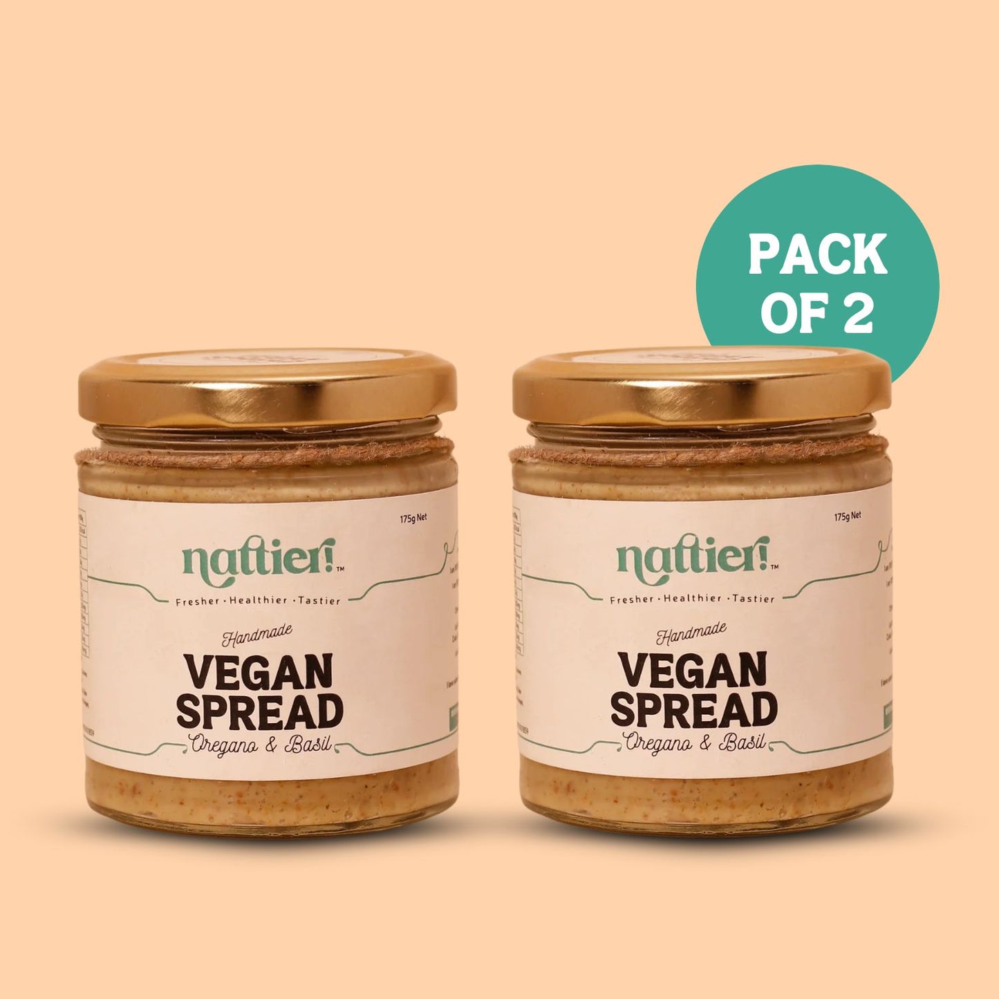 Handmade Vegan Oregano & Basil Spread