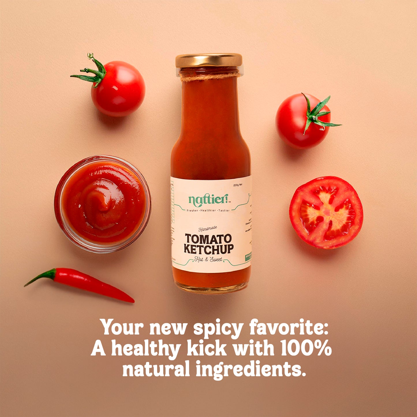 Handmade Tomato Ketchup (Hot & Sweet)
