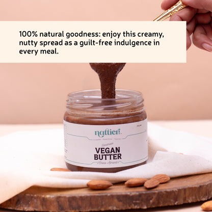 Handmade Chocolate Almond Butter | 100% Pure Ingredients | Vegan | Rich & Creamy | 0% Added Oil | 300g