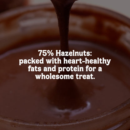 Handmade Chocolate Hazelnut Butter | 75% Made With Hazelnuts | 0% Trans Fat | 0% Added Oil | Vegan | 300g