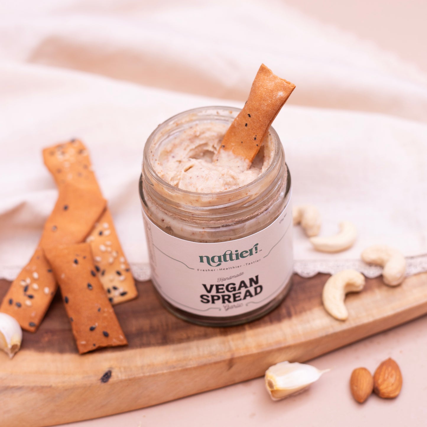 Handmade Vegan Garlic Spread | Nutrient Dense | 100% Natural & Fresh | 0% Added Oil |  No Added Sweetener