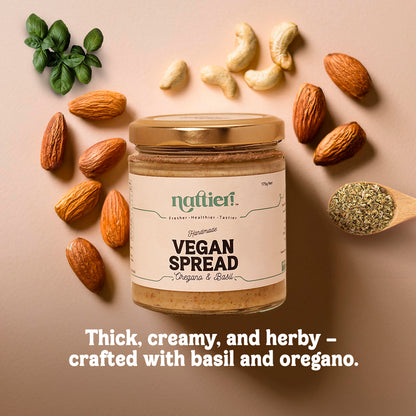 Handmade Vegan Oregano & Basil Spread