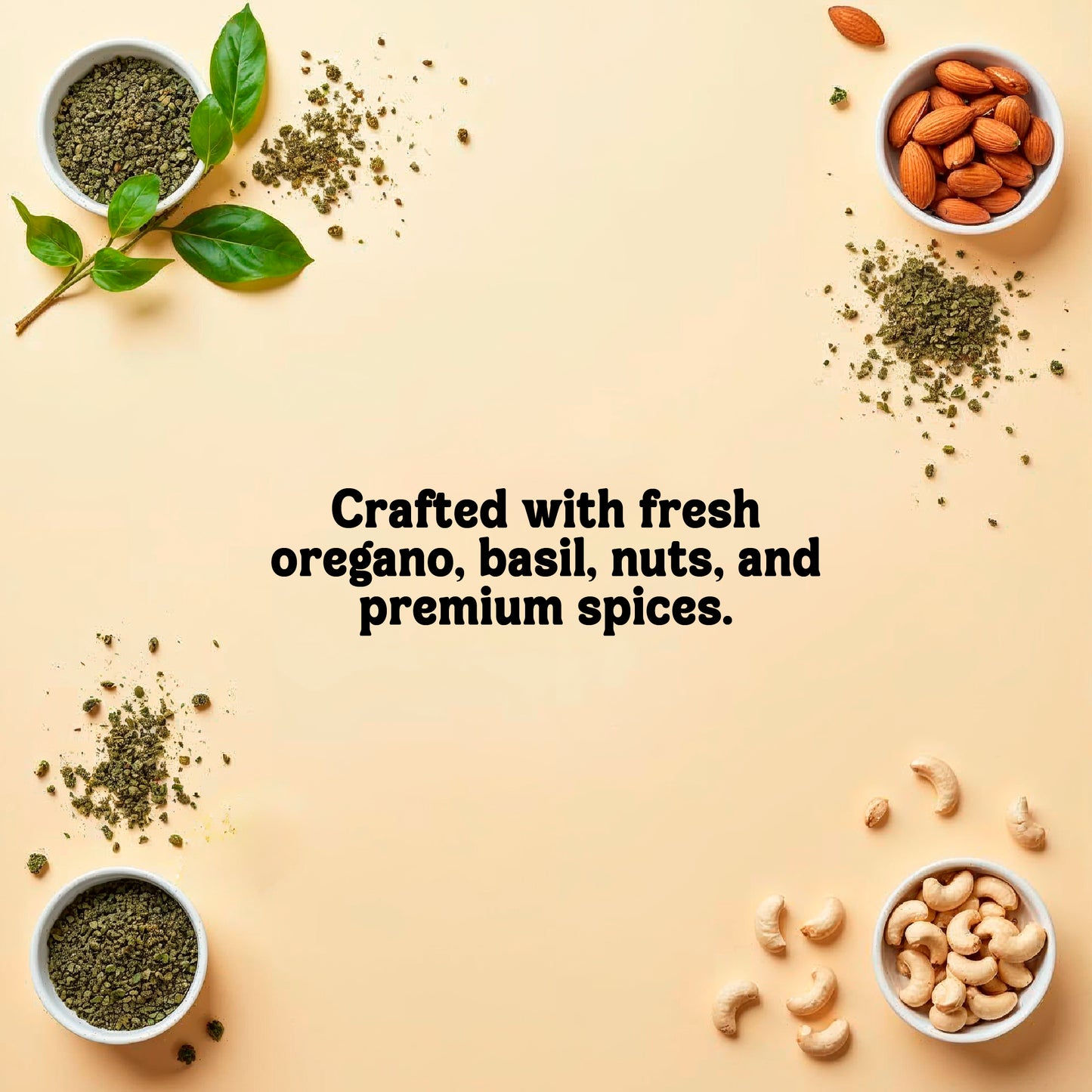Handmade Vegan Oregano & Basil Spread